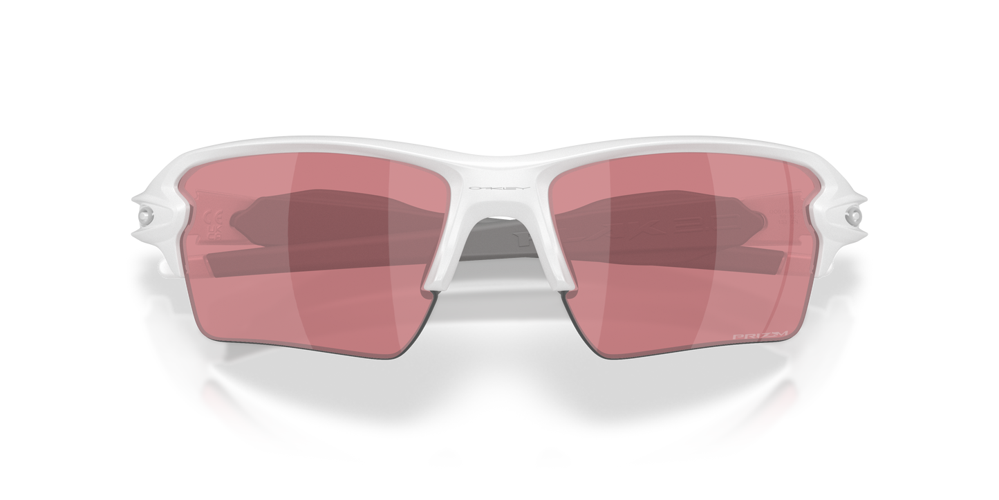 Oakley OO9188 Flak 2.0 XL On The Green Collection Men's Prizm Sport Sunglasses - Matte White