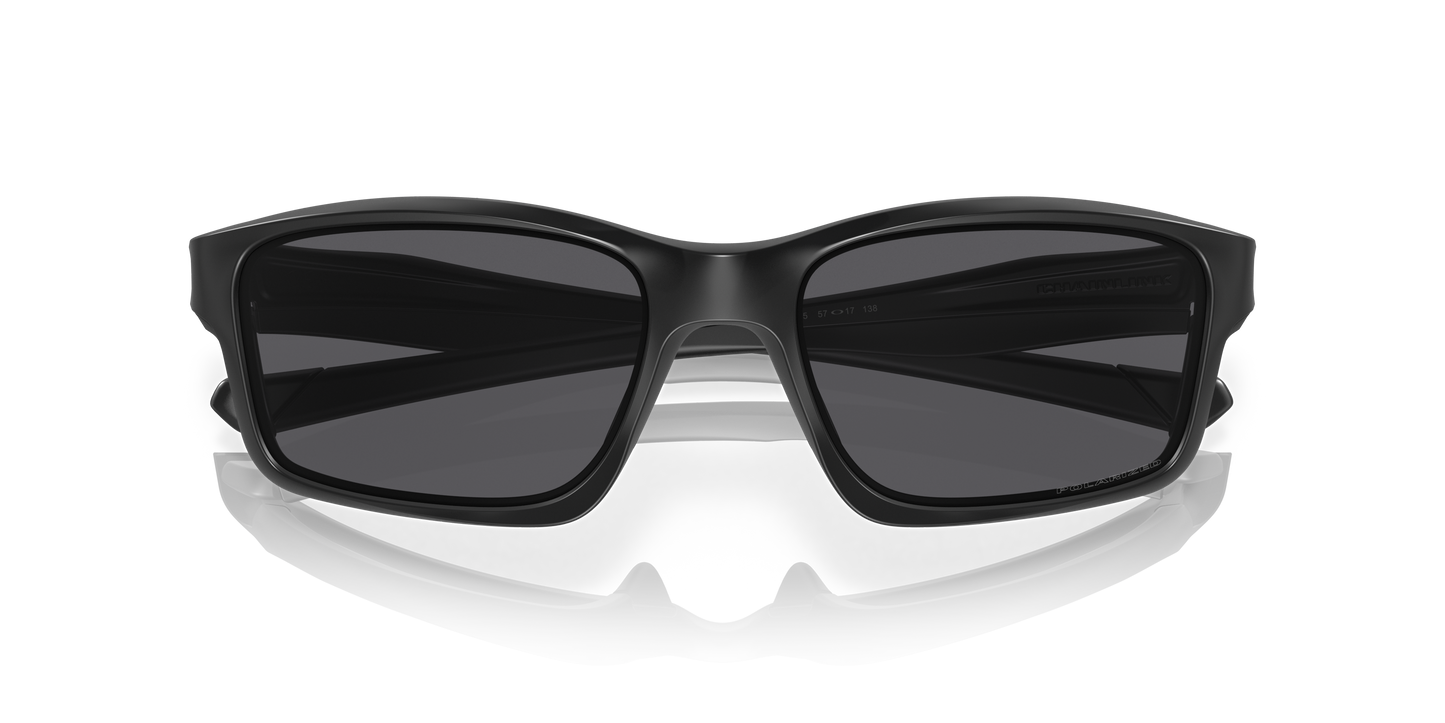 Oakley OO9247 Chainlink Men's Rectangle Polarized Sunglasses - Black Ink Frame
