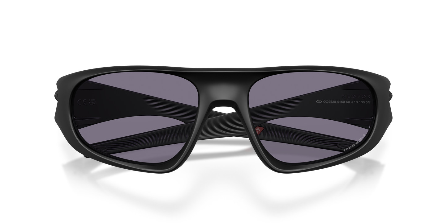 Oakley OO9528 Neoforma Unisex Oval Prizm Sunglasses - Matte Carbon Frame