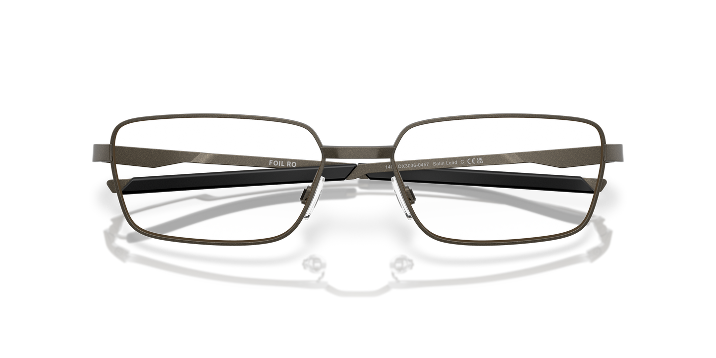 Oakley OX3036 Foil RQ Men's Rectangle Eyeglass Frames - Satin Black Frame
