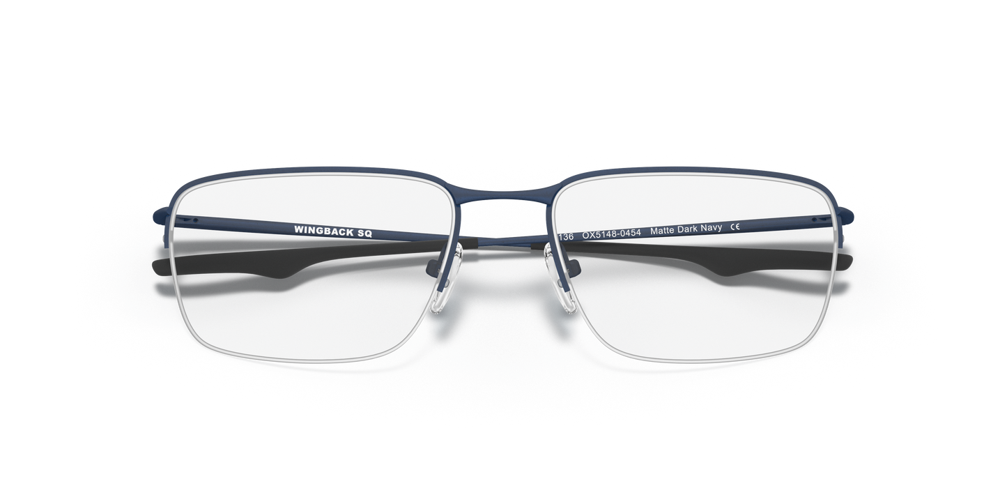 Oakley OX5148 Wingback SQ Men's Square Eyeglass Frames - Satin Black Frame