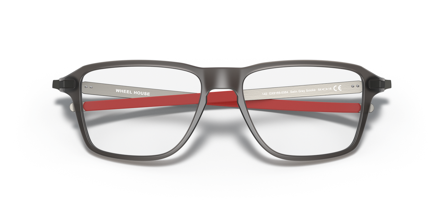 Oakley OX8166 Wheel House Men's Square Eyeglass Frames - Satin Black Frame