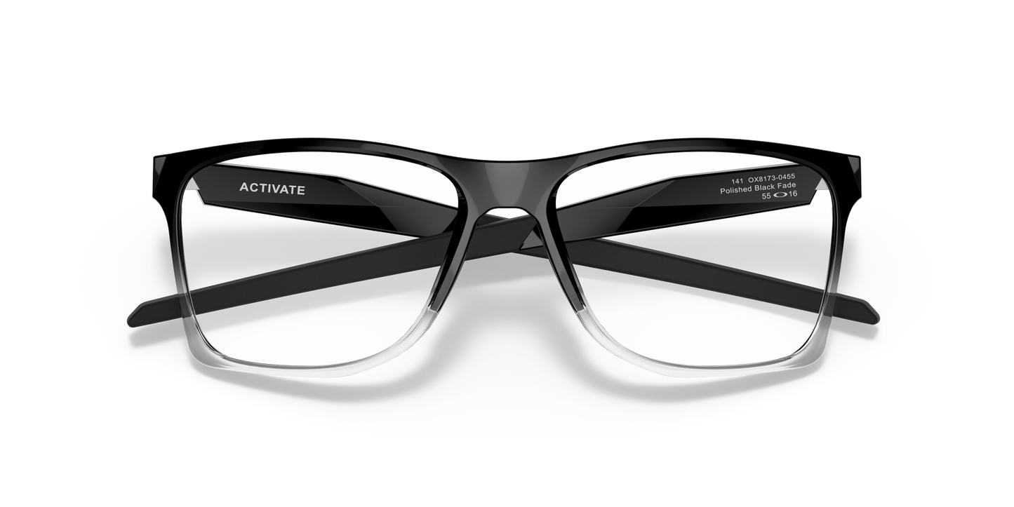 Oakley OX8173 Activate Men's Square Eyeglass Frames - Satin Black Frame