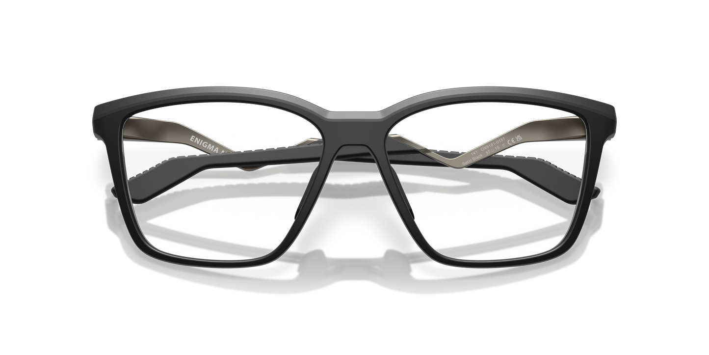 Oakley OX8191 Enigma Mass Unisex Square Eyeglass Frames - Matte Blue Steel Frame