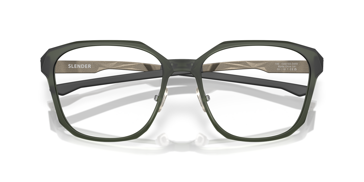 Oakley OX8193 Slender Men's Square Eyeglass Frames - Satin Black Frame