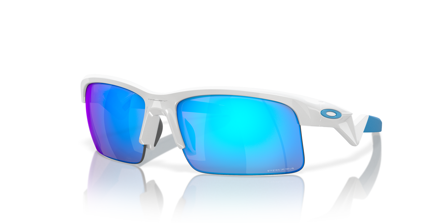 Oakley OJ9013 Capacitor Youth Rectangle Prizm Sunglasses - Polished White Frame