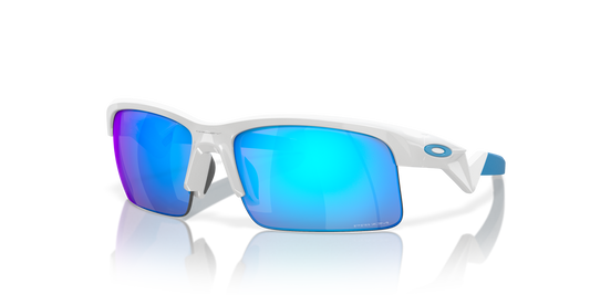 Oakley OJ9013 Capacitor Youth Rectangle Prizm Sunglasses - Polished White Frame