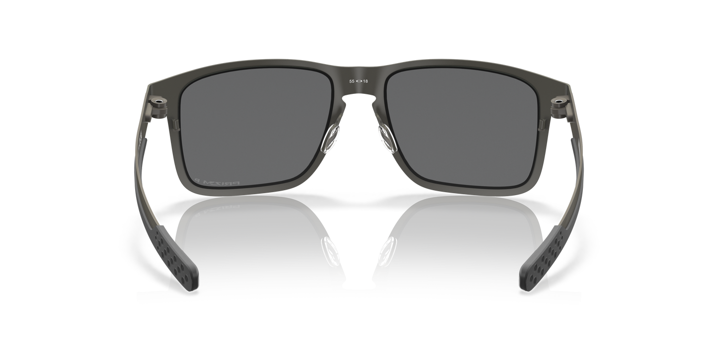 Oakley OO4123 Holbrook Metal Men's Square Prizm Polarized Sunglasses - Matte Gunmetal Frame