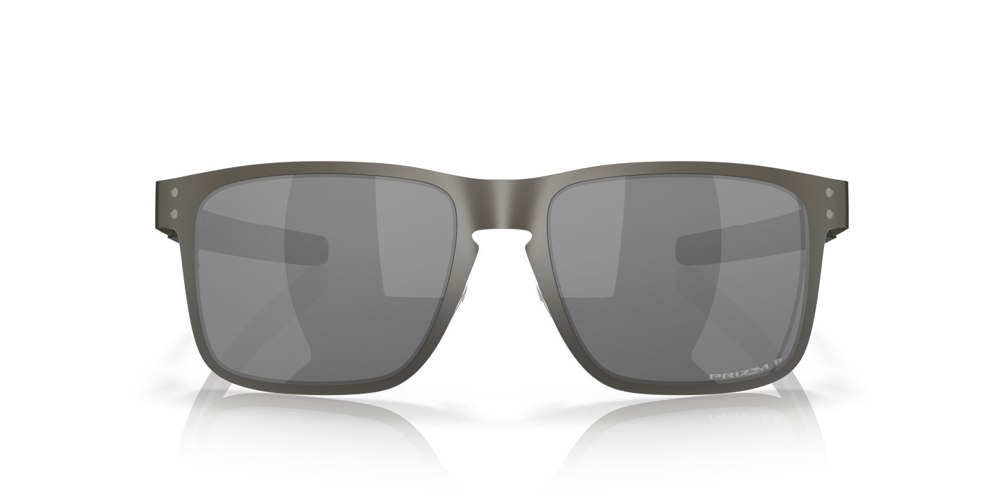 Oakley OO4123 Holbrook Metal Men's Square Prizm Polarized Sunglasses - Matte Gunmetal Frame