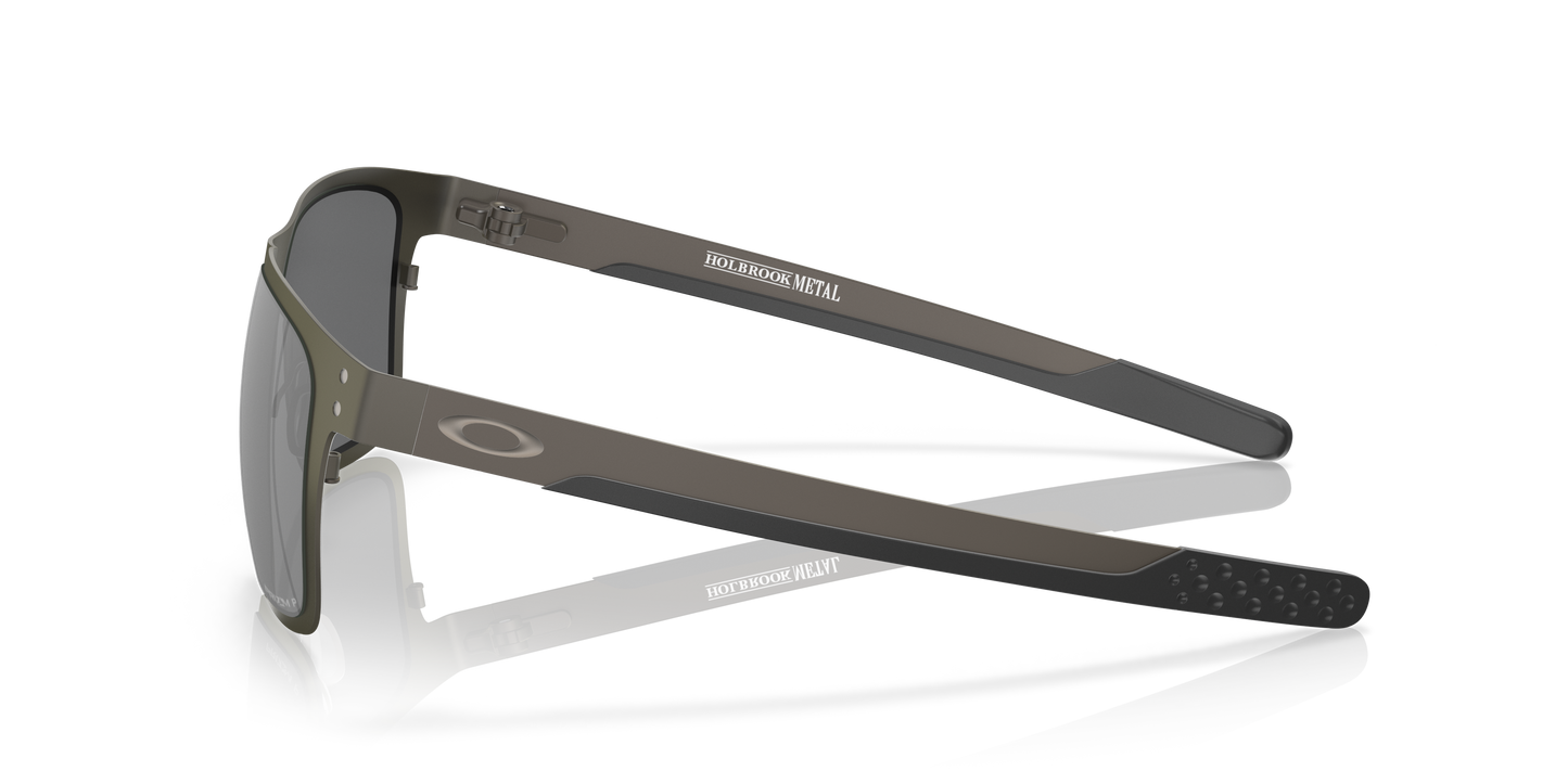 Oakley OO4123 Holbrook Metal Men's Square Prizm Polarized Sunglasses - Matte Gunmetal Frame