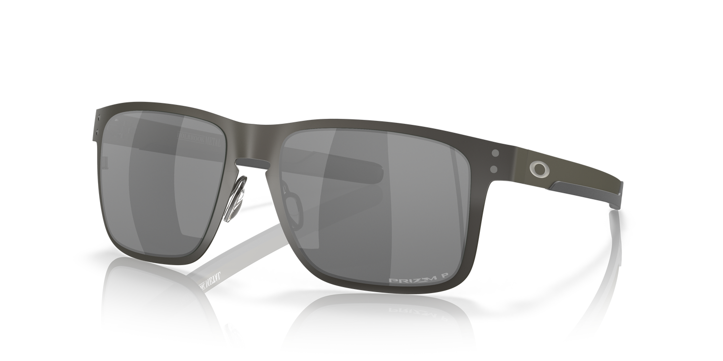 Oakley OO4123 Holbrook Metal Men's Square Prizm Polarized Sunglasses - Matte Gunmetal Frame