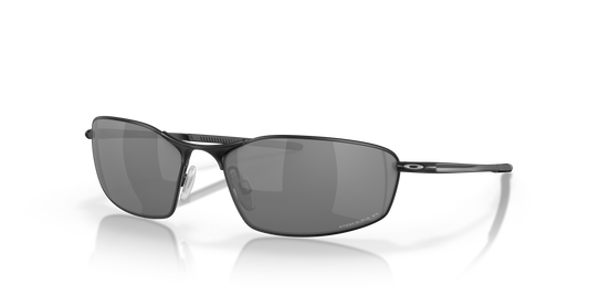 Oakley OO4141 Whisker Men's Oval Prizm Sunglasses - Satin Black Frame