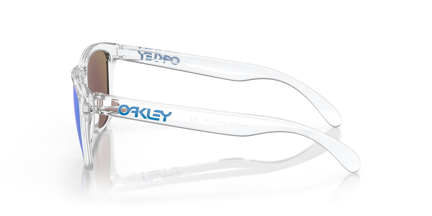Oakley OO9013 Frogskins Unisex Square Prizm Sunglasses - Crystal Clear Frame