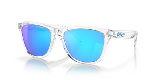 Oakley OO9013 Frogskins Unisex Square Prizm Sunglasses - Crystal Clear Frame