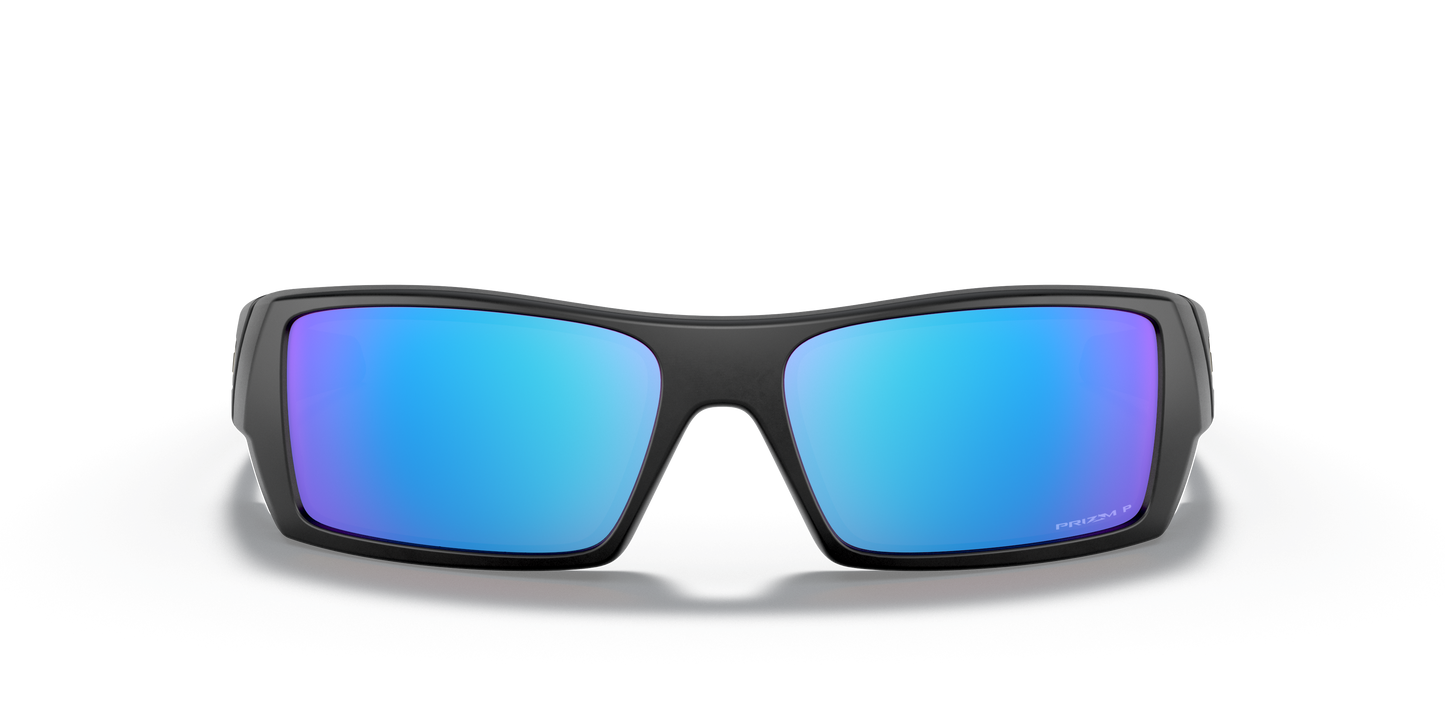 Oakley OO9014 Gascan Men's Rectangle Prizm Sunglasses - Polished Black Frame