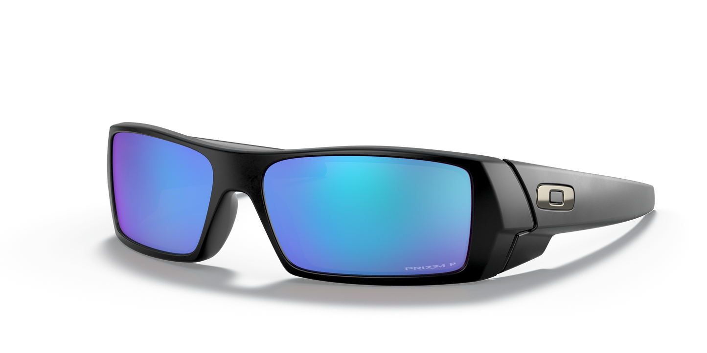 Oakley OO9014 Gascan Men's Rectangle Prizm Sunglasses - Polished Black Frame