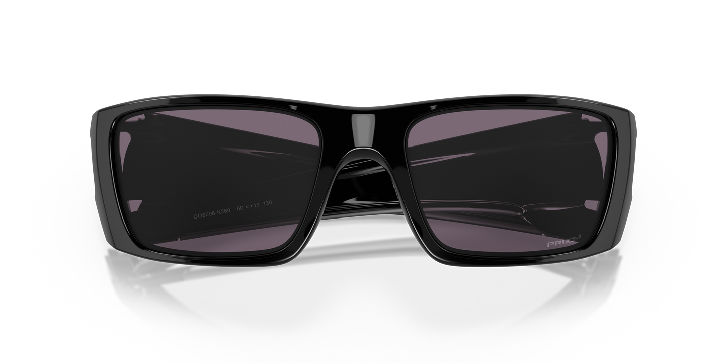 Oakley OO9096 Fuel Cell Men's Rectangle Prizm Sunglasses - Polished Black Frame
