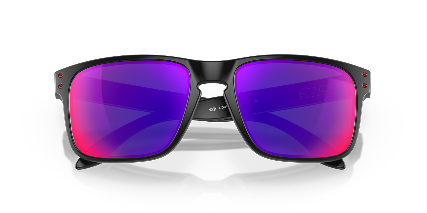 Oakley OO9102 Holbrook Men's Square Prizm Sunglasses - Polished Black Frame