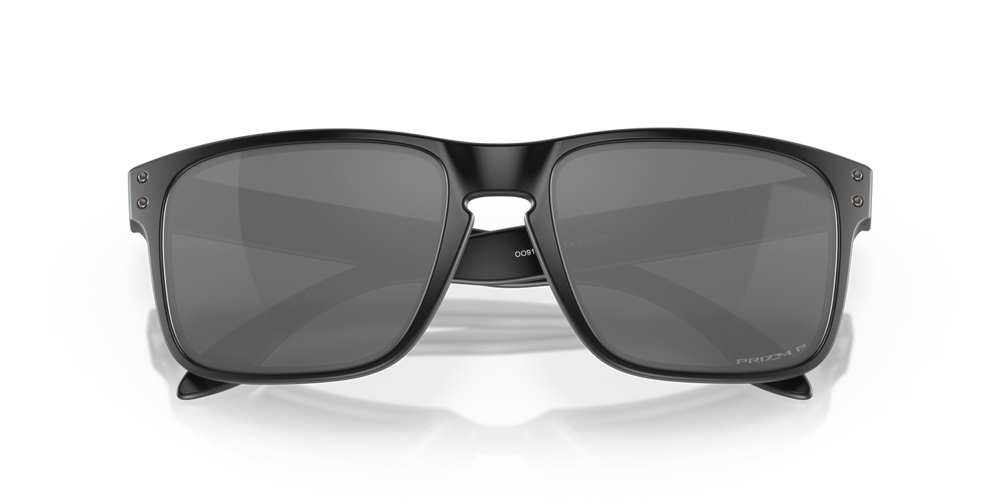 Oakley OO9102 Holbrook Men's Square Prizm Sunglasses - Polished Black Frame