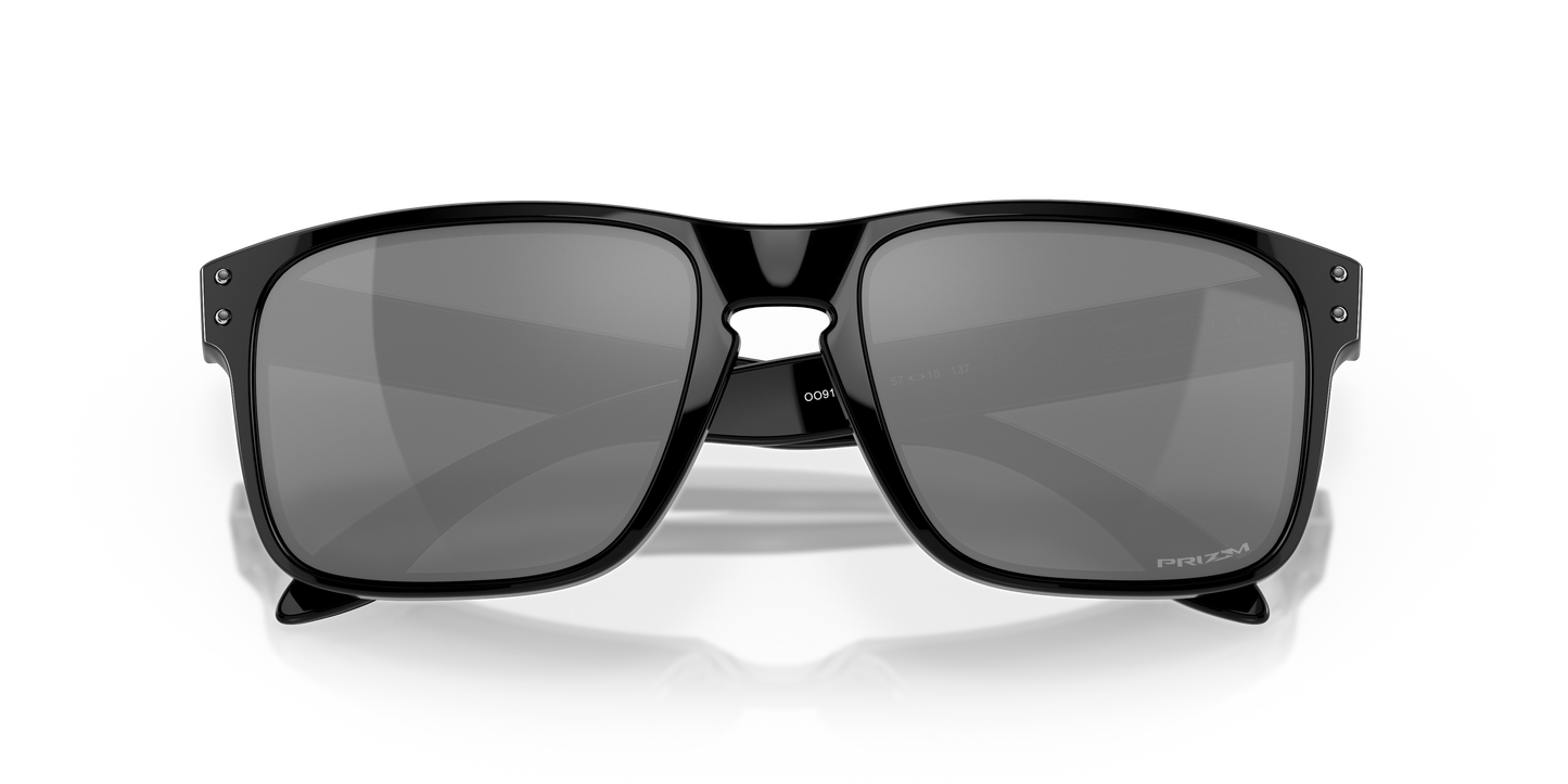 Oakley OO9102 Holbrook Men's Square Prizm Sunglasses - Matte Black Frame