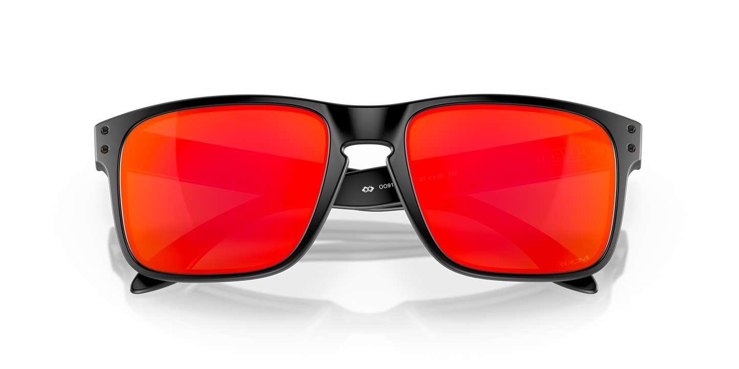 Oakley OO9102 Holbrook Men's Square Prizm Sunglasses - Matte Carbon Frame
