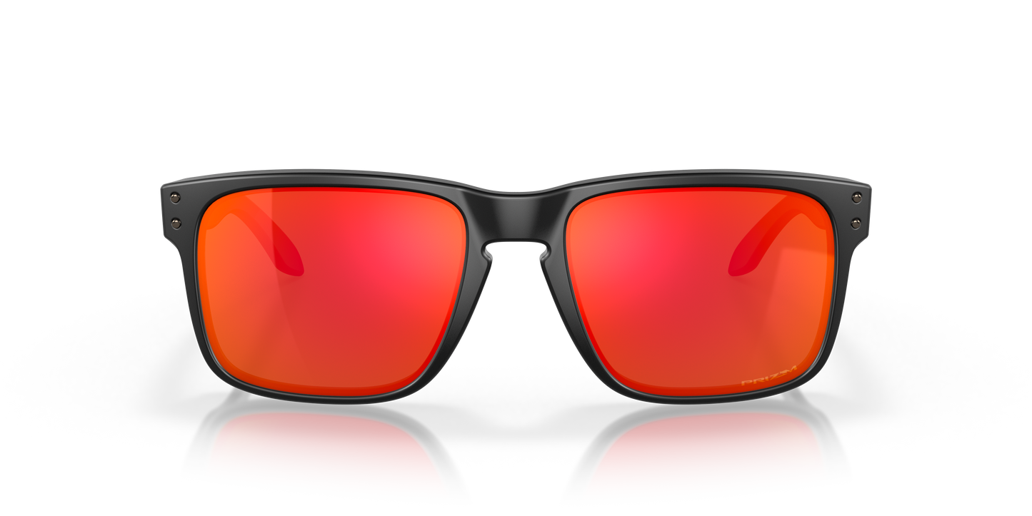 Oakley OO9102 Holbrook Men's Square Prizm Sunglasses - Matte Black Frame