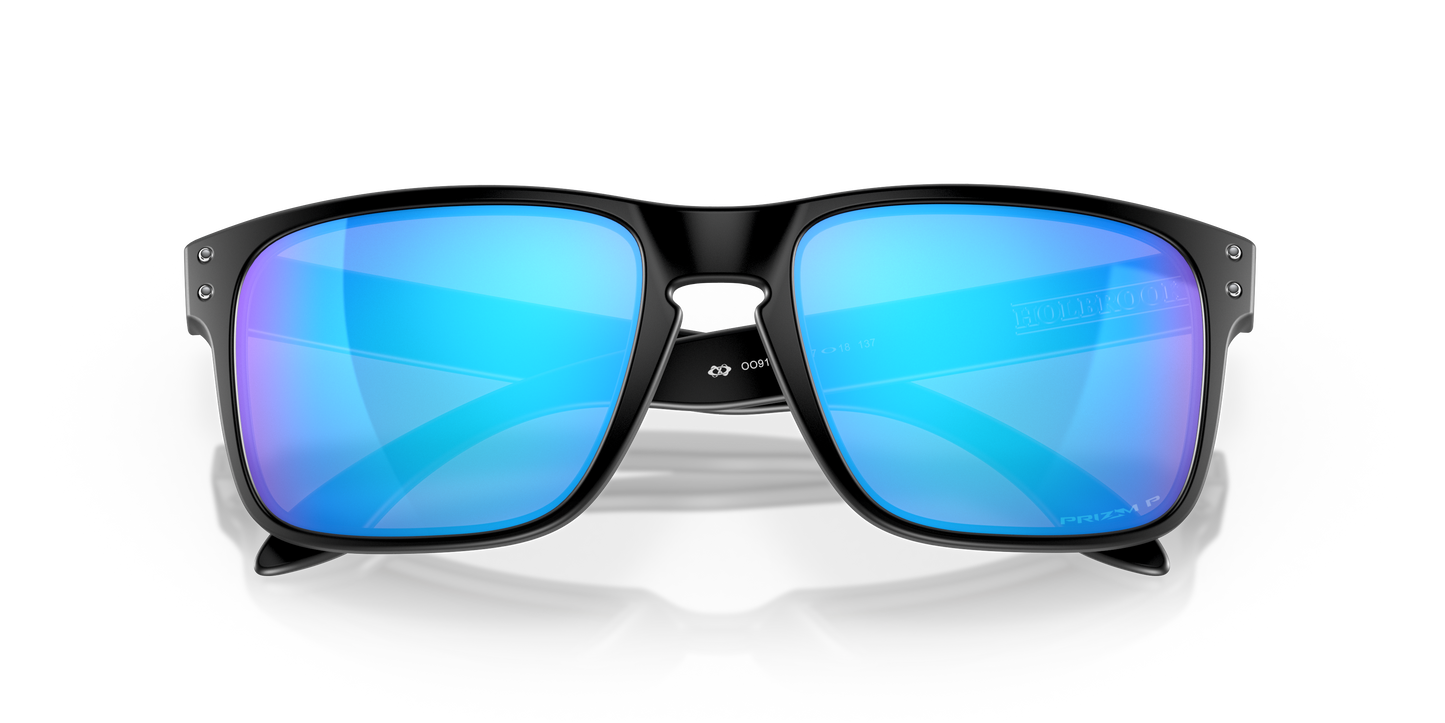 Oakley OO9102 Holbrook Men's Square Prizm Sunglasses - Matte Black Frame