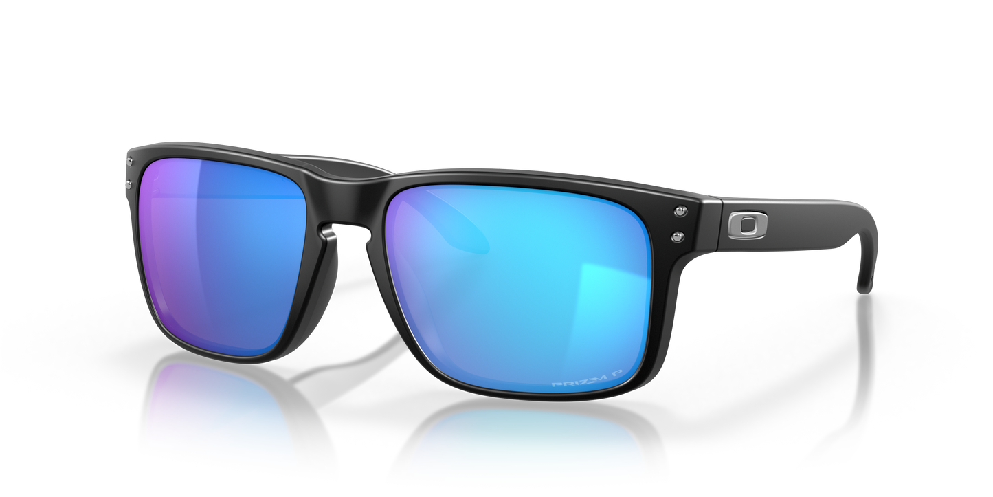 Oakley OO9102 Holbrook Men's Square Prizm Sunglasses - Polished Black Frame