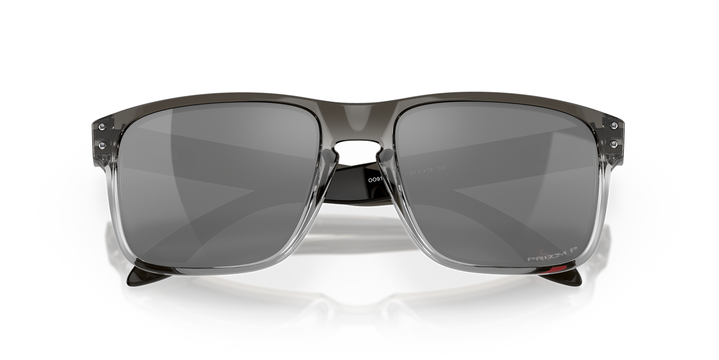 Oakley OO9102 Holbrook Men's Square Prizm Sunglasses - Polished Black Frame