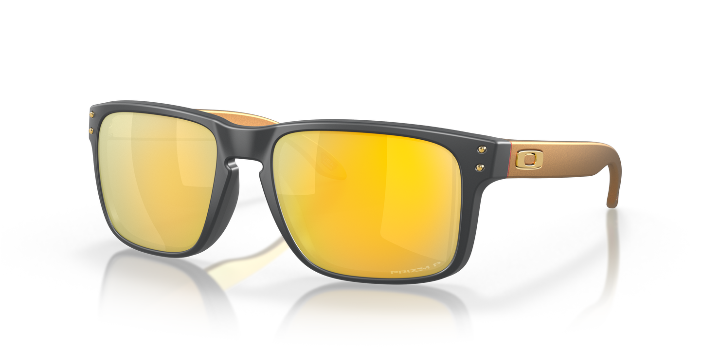 Oakley OO9102 Holbrook Men's Square Prizm Sunglasses - Polished Black Frame