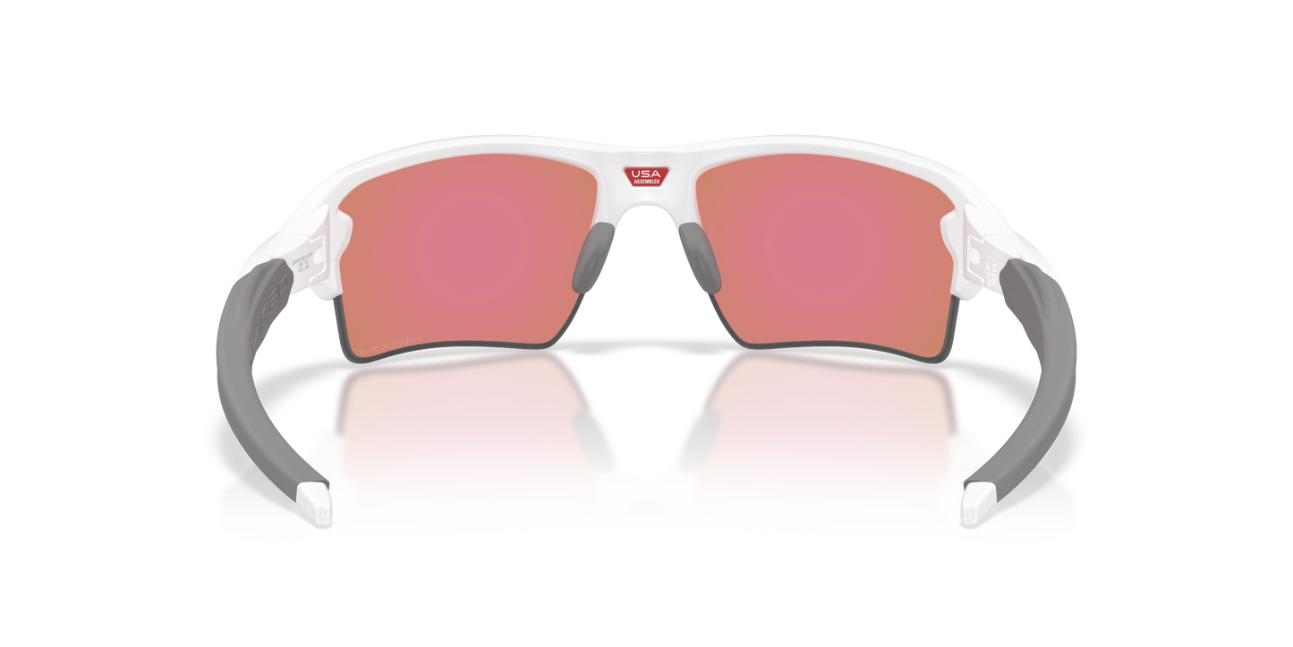 Oakley OO9188 Flak 2.0 XL On The Green Collection Men's Prizm Sport Sunglasses - Matte White