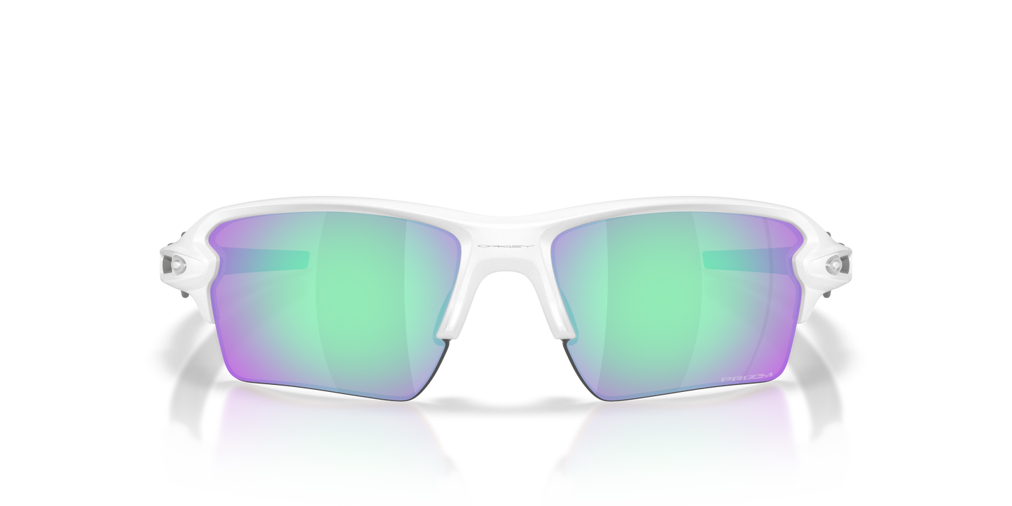 Oakley OO9188 Flak 2.0 XL On The Green Collection Men's Prizm Sport Sunglasses - Matte White