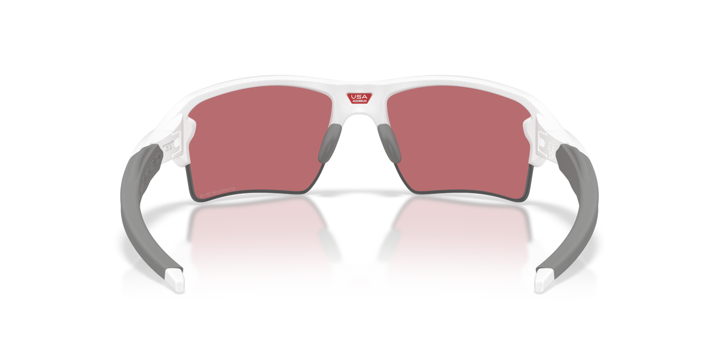 Oakley OO9188 Flak 2.0 XL On The Green Collection Men's Prizm Sport Sunglasses - Matte White