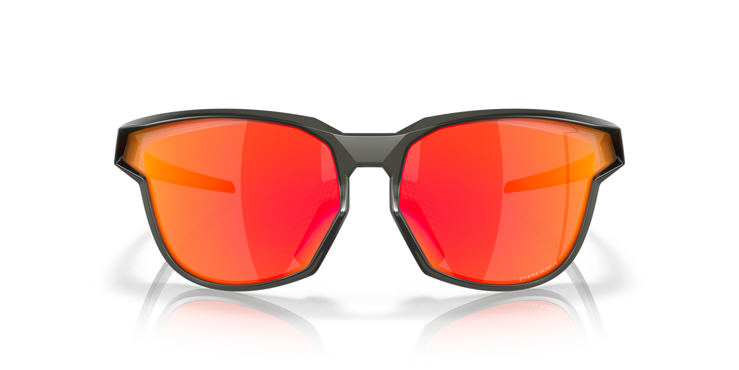 Oakley OO9227 Kaast Men's Oval Prizm Sunglasses - Matte Grey Smoke Frame