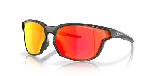 Oakley OO9227 Kaast Men's Oval Prizm Sunglasses - Matte Grey Smoke Frame