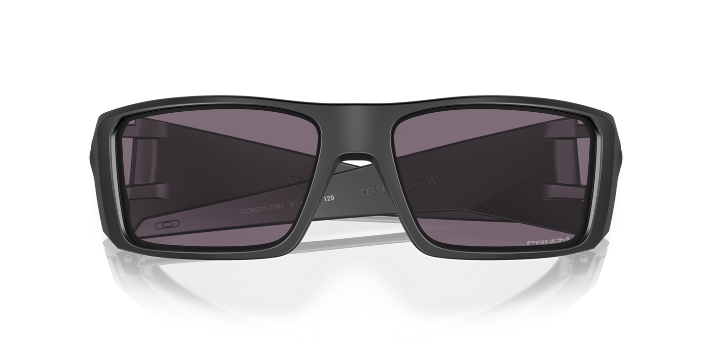 Oakley OO9231 Heliostat Men's Rectangle Prizm Sunglasses - Matte Black Frame