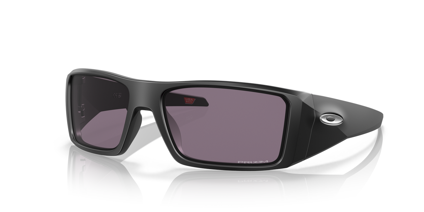 Oakley OO9231 Heliostat Men's Rectangle Prizm Sunglasses - Matte Black Frame