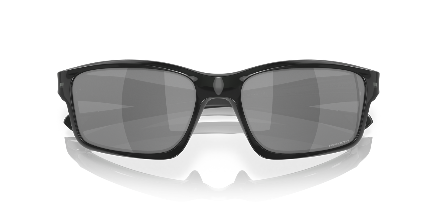 Oakley OO9247 Chainlink Men's Rectangle Polarized Sunglasses - Matte Black Frame