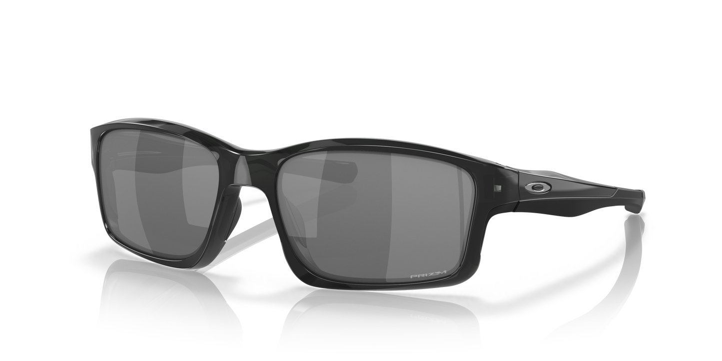 Oakley OO9247 Chainlink Men's Rectangle Polarized Sunglasses - Matte Black Frame