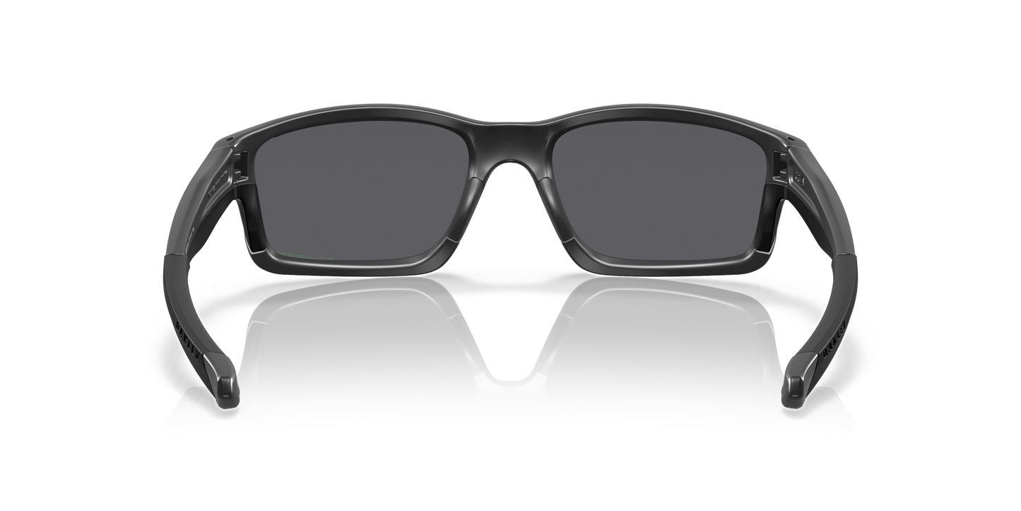 Oakley OO9247 Chainlink Men's Rectangle Polarized Sunglasses - Matte Black Frame