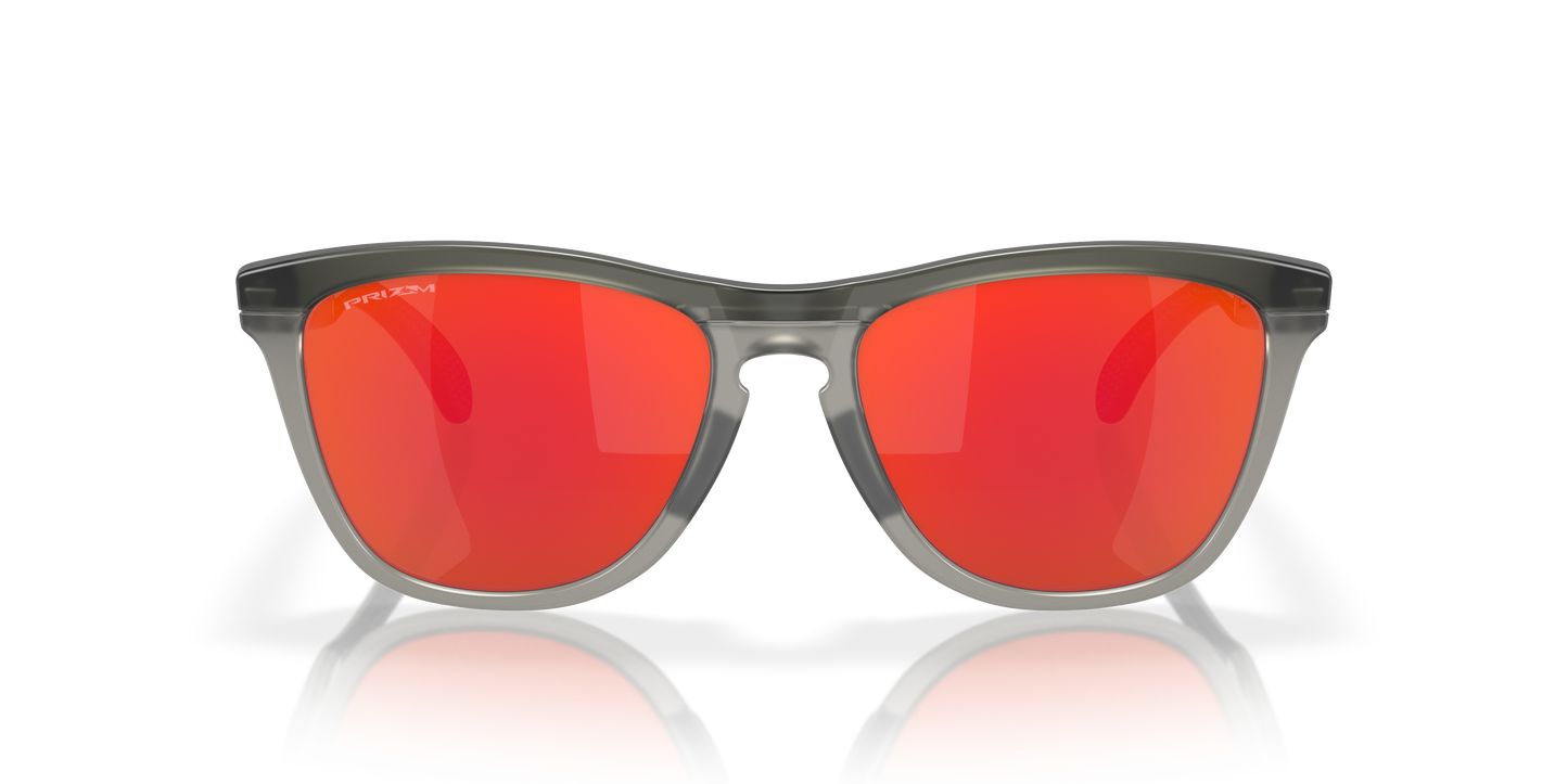 Oakley OO9284 Frogskins Range Men's Round Prizm Sunglasses - Matte Grey Smoke Frame