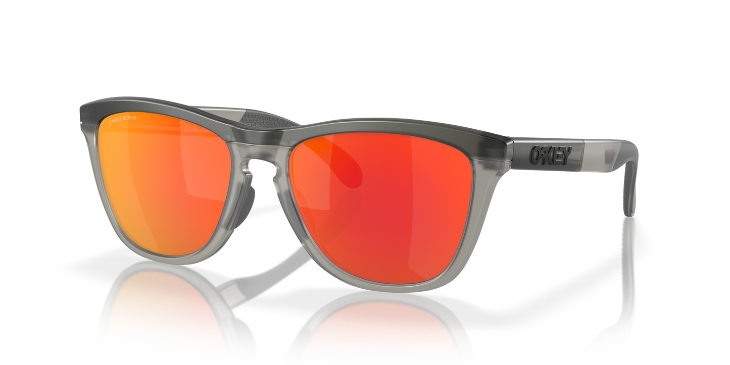 Oakley OO9284 Frogskins Range Men's Round Prizm Sunglasses - Matte Grey Smoke Frame