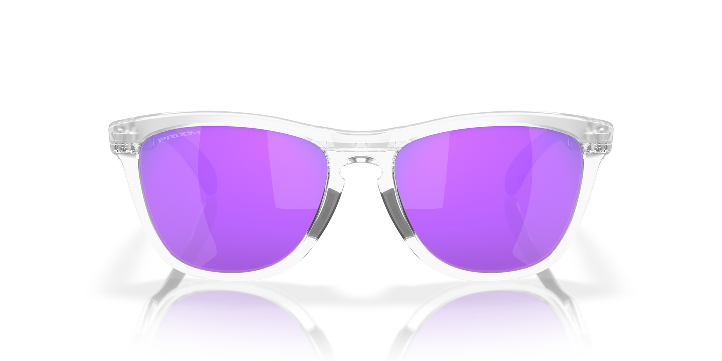Oakley OO9284 Frogskins Range Men's Round Prizm Sunglasses - Matte Clear Frame