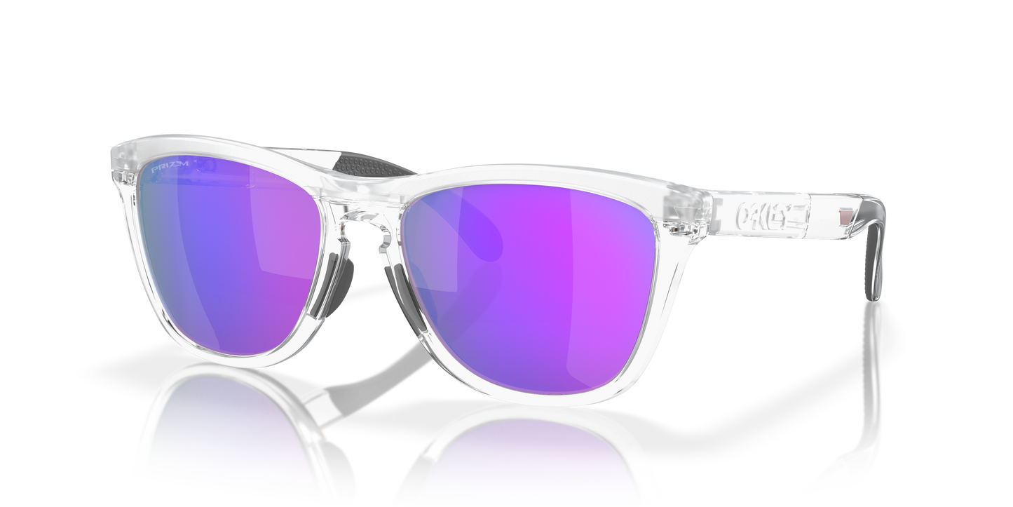 Oakley OO9284 Frogskins Range Men's Round Prizm Sunglasses - Matte Clear Frame