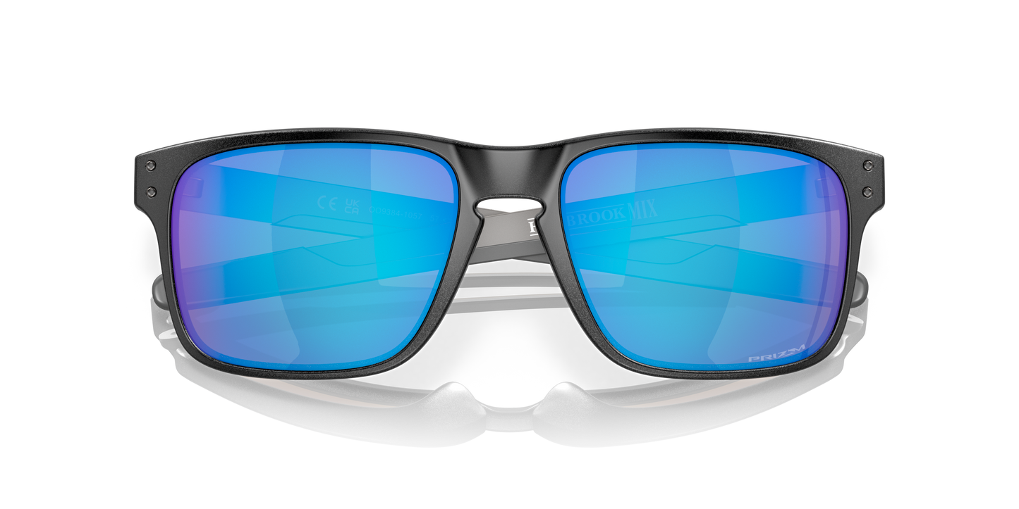 Oakley OO9384 Holbrook Mix Men's Square Prizm Polarized Sunglasses - Steel Frame