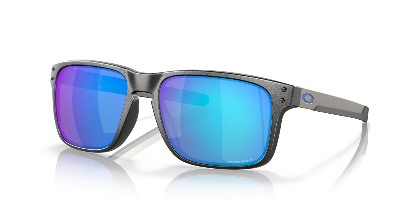 Oakley OO9384 Holbrook Mix Men's Square Prizm Polarized Sunglasses - Steel Frame