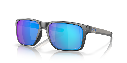 Oakley OO9384 Holbrook Mix Men's Square Prizm Polarized Sunglasses - Steel Frame