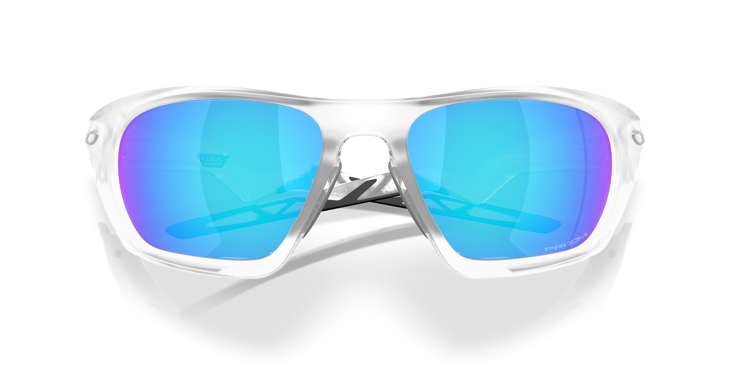 Oakley OO9431 Lateralis Men's Rectangle Prizm Sunglasses - Matte Black Frame