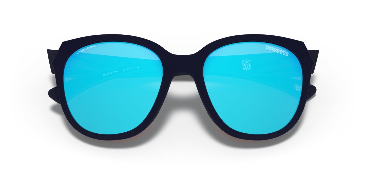Oakley OO9433 Dallas Cowboys Low Key Women's Round Prizm Sunglasses