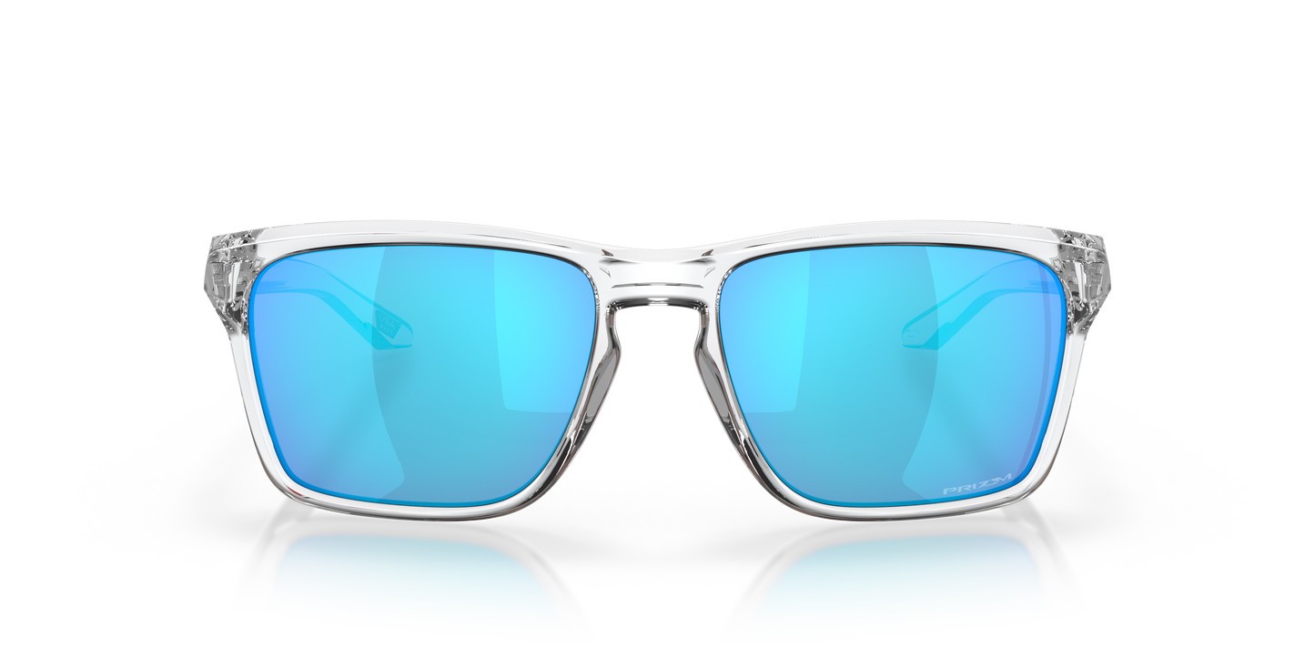 Oakley OO9448 Sylas Men's Rectangle Prizm Sunglasses - Polished Clear Frame